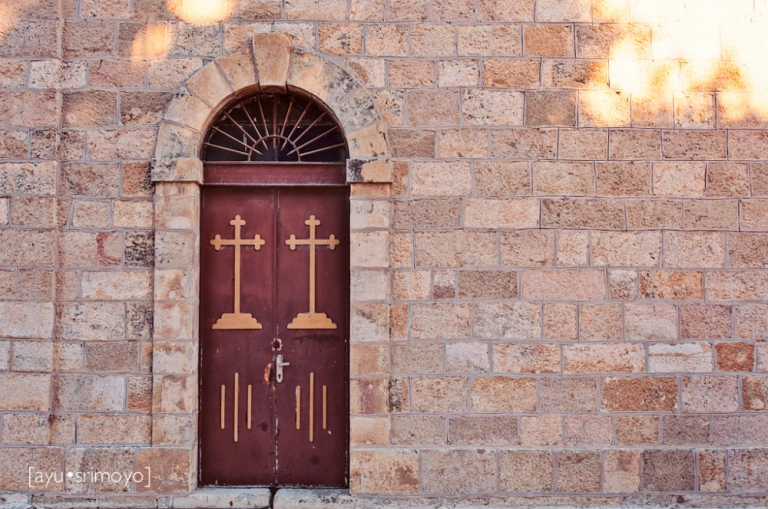 Church Door, St George Church, Madaba, Jordan