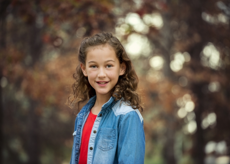 Little Girl, Portrait in Autumn, Canberra